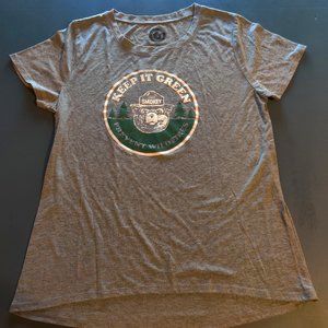 KEEP IT GREEN Prevent Wild Fires. Green on Gray. Fun. Comfy. 2X.